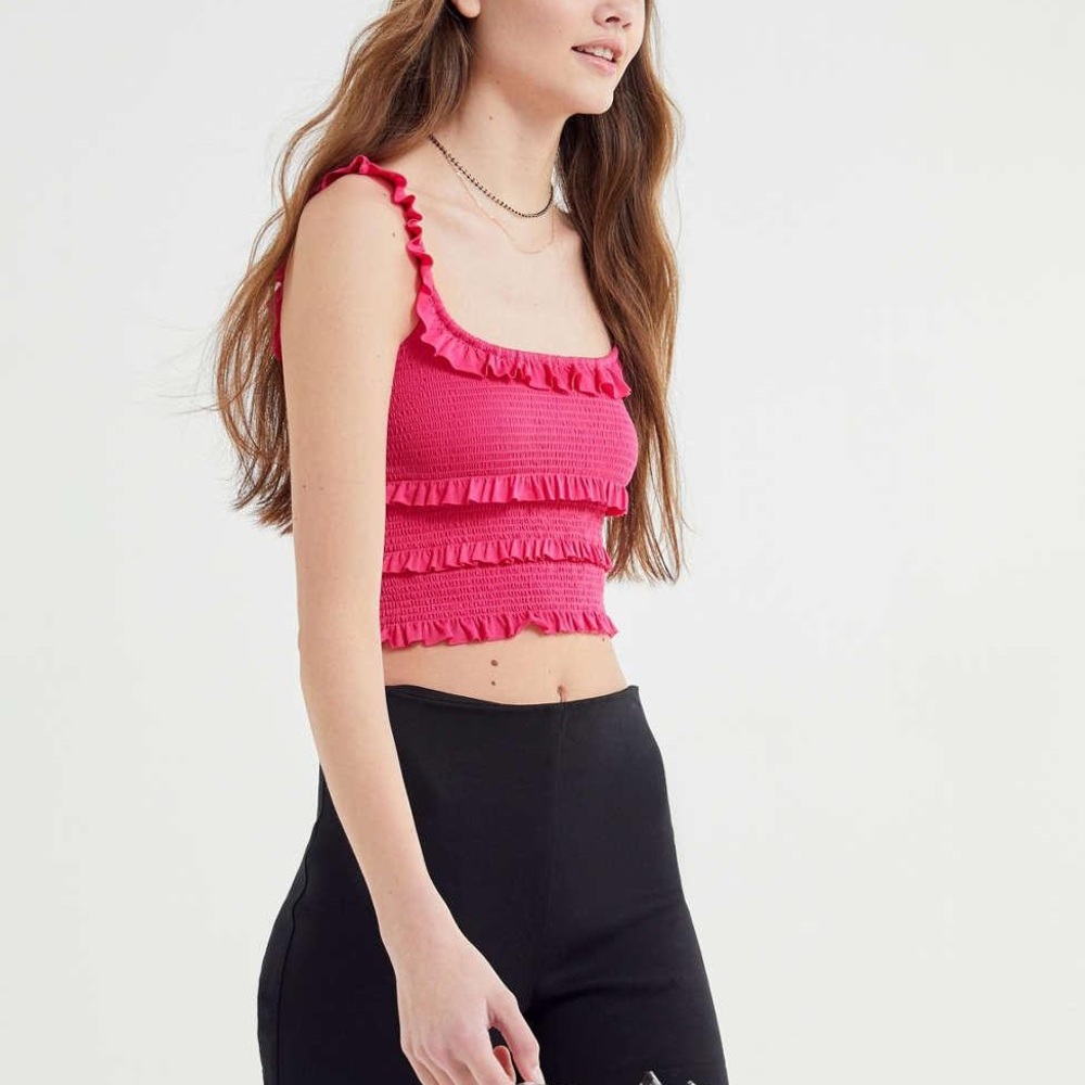 Urban Outfitters Pepita Crop Tank Top